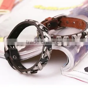 Simple Design Fashion Beauty Leather Bracelet Unisex Ancient Bracelet thumbnail-2