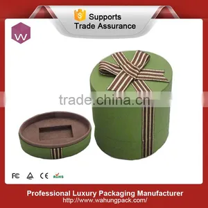 Fashionable Custom Egg-Shaped Fabric Perfume Packaging Box With Silk Ribbon Wholesale thumbnail-1