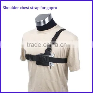 Comfortable Adjustable 3 Points Chest Belt Shoulder Strap for Gopro Hd Hero 2 3 4 Camera Light Weight thumbnail-1