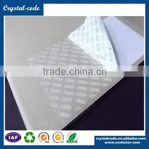 Anti-fake Tamper Evident Warranty Self Adhesive Security Void Label thumbnail-2