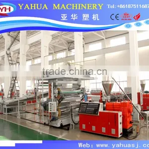 PVC Marble Board Making Machine/PVC Marble Board Profile Line/PVC Stone Sheet Extrusion Line thumbnail-1