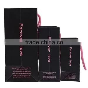 Black Popular Paper Gift Bag Paper thumbnail-6