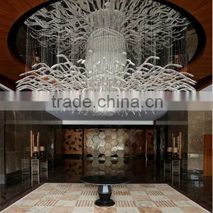 Modern Luxury Glass Art Xo-201212 and Top Grade Art Glass and Hotel Chandelier thumbnail-1