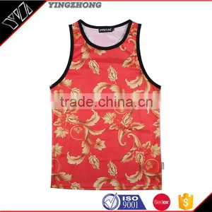 Custom Sublimation Printing Tank Top Men's Vest Customized Printing Service Bulk Wholesale Clothing China Manufacturer Direct thumbnail-1