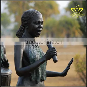 European Figure Bronze Sculpture Campus Square Landscape Cast Copper Crafts thumbnail-3