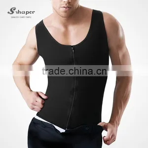 S-SHAPER Hot Faja 2033 Men`s Latex Waist Trainer Vest 3 Hooks Waist Cincher Steal Boned Body Shaper Corsets With Box thumbnail-2
