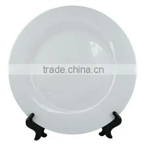 Full White Ceramic Plate/ Blank Plates/ Nice Printable Plate/ Plate for Sublimation/ Good Decorated Plate thumbnail-1