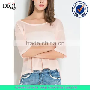 Wholesale Womens Summer Short Sleeve Pullover Sweater thumbnail-1
