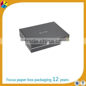 Custom Supplies Black Apparel Packaging Set up Box thumbnail-4