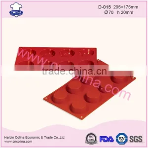 Dia 70mm Round Food Grade Silicone Cake Mould Baking Pans thumbnail-2