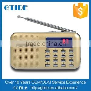 Red Portable Better Air Band Radio Transmitter Price Y-896 LED Light Retro Radio thumbnail-2