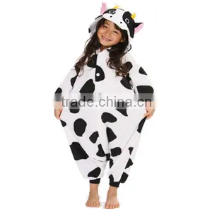 Cow Kids Cosplay Costume Wholesale Cheap Animal Pajamas Pyjamas Onesie thumbnail-1