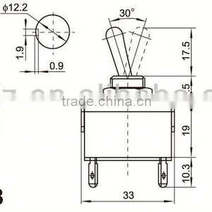 Machinery Toggle Switch,on off on Toggle Switch,micro Toggle Switch thumbnail-5