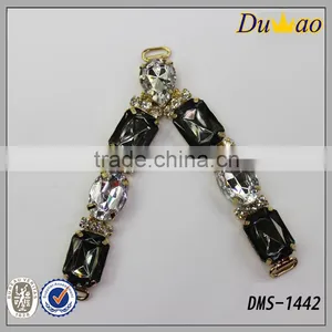 Fashion Crystal Rhinestones Glass Stones Woman Shoe Heel Accessories for Shoe thumbnail-1