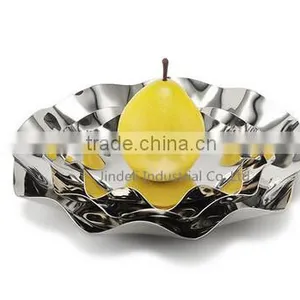3 Tier Fruits Cakes Desserts Plate Stand Stainless Steel Plates thumbnail-4