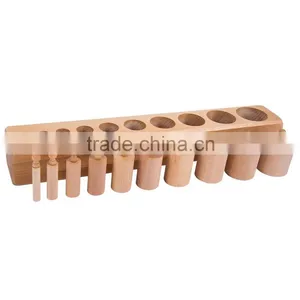 Wooden Montessori Sensory Educational Materials for Cylinder Block 1 thumbnail-1