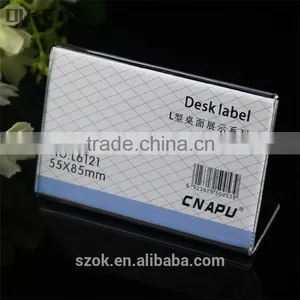 Tabletop Fashionable Clear Acrylic Label Holders thumbnail-1