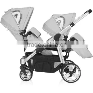 Light and Compact Twin Baby Stroller , Best Twin Baby Strollers Made in China 3 in 1 thumbnail-4