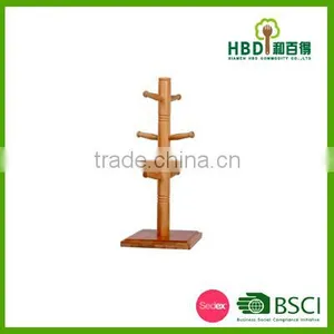 Wooden/ Bamboo Mug Tree Holder With Coasters /bamboo Cup Holder thumbnail-4