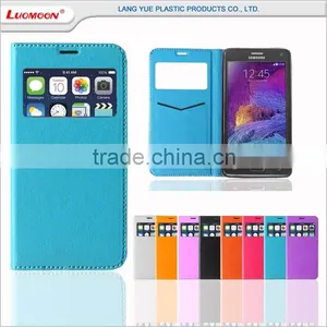 For Samsung Galaxy Note 4 Window View Flip Cover Case thumbnail-1
