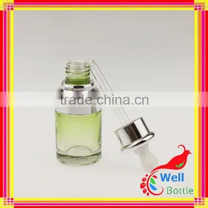30ml Blue Flat Shoulder Electro Chemical Aluminum Dropper Bottle GSB-021R thumbnail-1