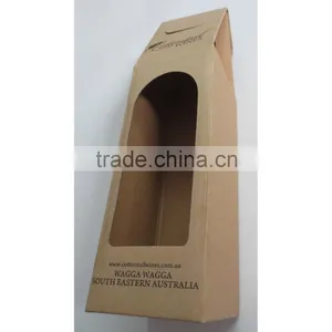China Wholesale Eco Friendly Brown Kraft Gift Box for Wine thumbnail-5
