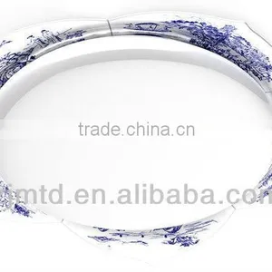 Ceramic Lamp,bule and White Lamp,blue and White Light,ceramic Lamp Shades,ceiling Light thumbnail-1