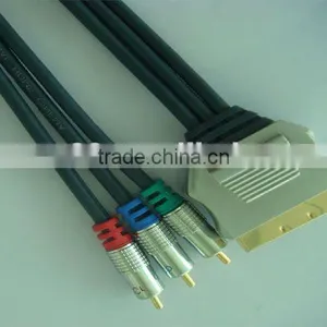 Super Speed Golden Plated DVI to 3 RCA Cable thumbnail-1