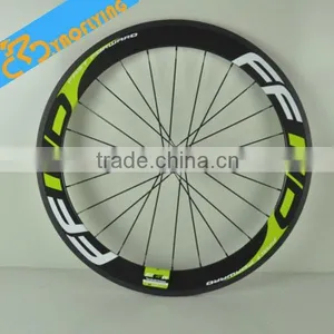 Lightweight 700c Carbon Road Bike Wheels,Beautiful Carbon Bicycle Wheels Light Green FFWD High-profile Carbon Wheels on Sale thumbnail-2