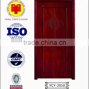 Oak Wood HDF MDF Doors Simple Bedroom Door Design thumbnail-3