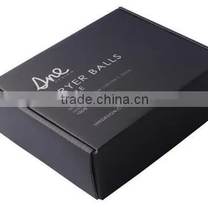 Custom Matt Lamination Colorful Printing Corrugated Paper Black Box thumbnail-1