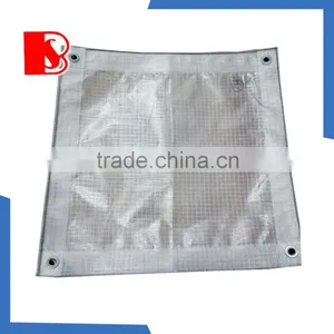 Factory Supplier pe Coated Tarpaulin PE Tarpaulin Sheet Cover Tarpaulin pe Transparent Leno Tarpaualin thumbnail-3