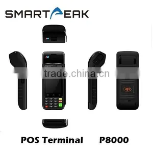 Bluetooth Android Handheld/portable POS Pda With Printer Nfc Barcode Scanner thumbnail-1