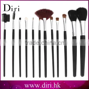12pcs Make Up Brushes With Steel Handle Professional Makeup Powder Foundation Brushes With Black Storage Bag thumbnail-2