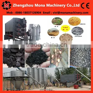 Horizontal Type Continuous Carbonization Furnace No Pollution CE Approved Continuous System Coconut Shell Charcoal Furnace thumbnail-2