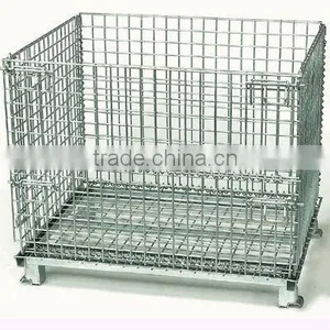 Folding Metal Storage Wire Container thumbnail-1