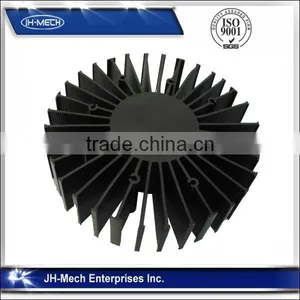 OEM Anodized Aluminum Extrusion Round Led Heat Sink thumbnail-1