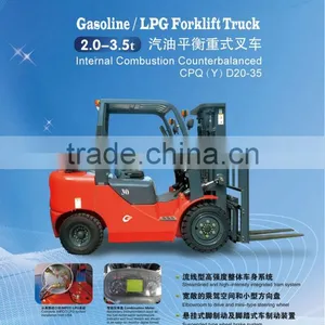 2 Ton LPG/Gasoline Dual Fuel Forklift Truck thumbnail-2