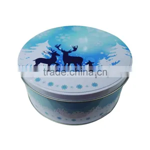 1L Printed Colorful Round Tin Food Grade Wholesale thumbnail-3