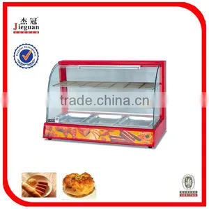 Curved Glass Warming Display Showcase Hot Food Warmer Display (R60-2)0086-13580546328 thumbnail-6