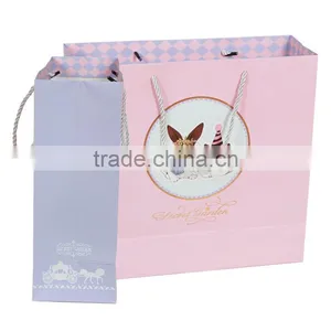 Gift Promotional Packaging Paper Bags With Cotton Handle thumbnail-2