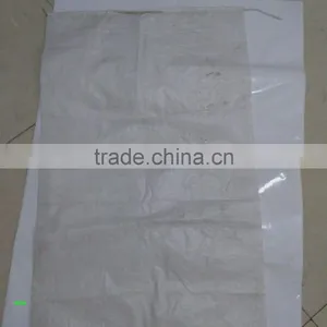 60*110cm pp Woven Bag/ 25kg White Woven Bag/50kg Waterproof pp Woven Bag/PP Woven Rice Bag thumbnail-3
