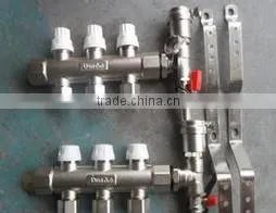 180 Degree Exhaust Water Brass Floor Heating Manifold thumbnail-1