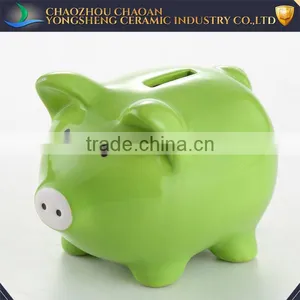 New Design Wholesale Lovely Pig Shape Ceramic Coin Bank thumbnail-4