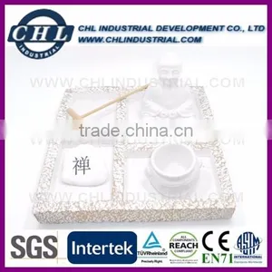 House Like Standing Decorative Cement Buddha Set thumbnail-1