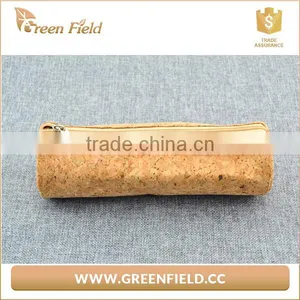 Eco- Friendly Round Style Cork Material Pencil Case thumbnail-1