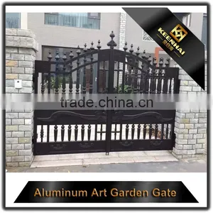 Modern Main Gate Designs Outdoor Powder Coated Cast Aluminum Garden Gate for Villa thumbnail-5