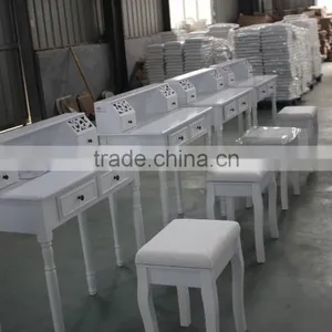 2016 Best Seller Popular Good Quality 3 Mirror Dressing Table Set With Stool thumbnail-5