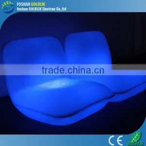 Solar Panel Automatic Color Changing Outdoor LED Light Sofa thumbnail-1