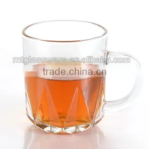 Mintao KB7437 Machine Made Clear Mini Turkish Tea Glass thumbnail-1